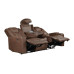 Luna Microfiber Power Reclining Sofa Brown Luna Microfiber Power Reclining Sofa Brown